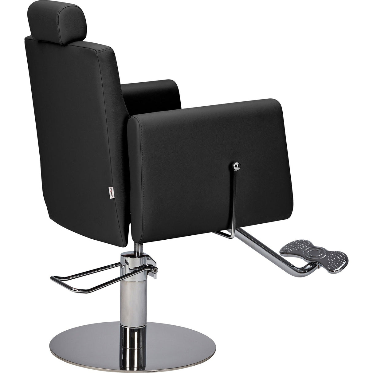 Ayala Scaun de Frizerie Ray 01 Negru / Bază Rotundă Argintie