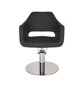 Ayala Marea 01 P-7 Scaun de Coafor cu Bază Rotundă Argintie