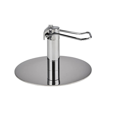 Ayala Thomas 01 P-7 Scaun de Coafor Negru cu Bază Rotundă Argintie