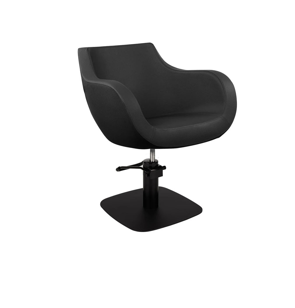 Ayala Thomas C1 P-7 Scaun de Coafor cu Bază Pătrată Neagră