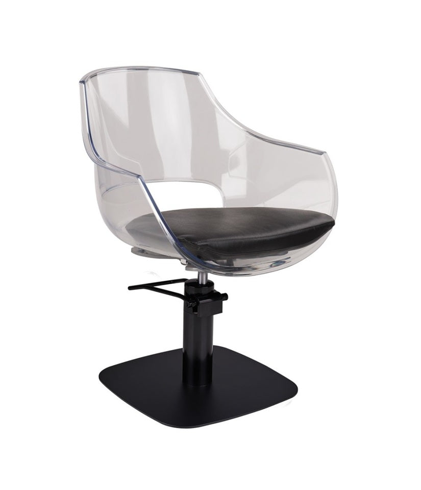 Ayala Ghost C1 P-7 Scaunul de Coafor cu Bază Pătrată Neagră