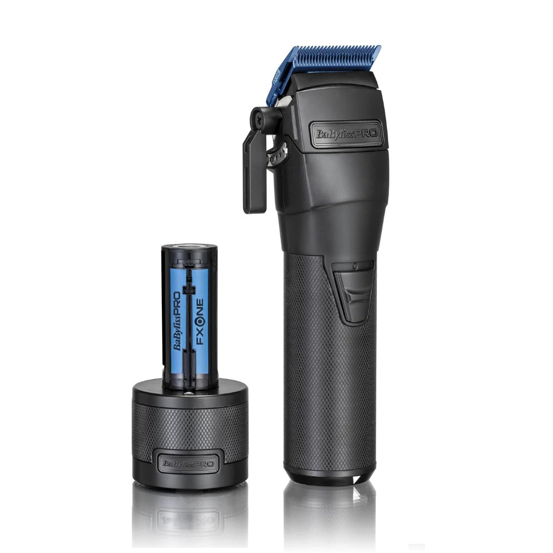 Mașină de Tuns Profesională Babyliss Pro FXONE ALL-METAL Black Cu Baterie Interschimbabilă Și Motor Digital N1 Cu Rulmenți Dubli RESIGILAT