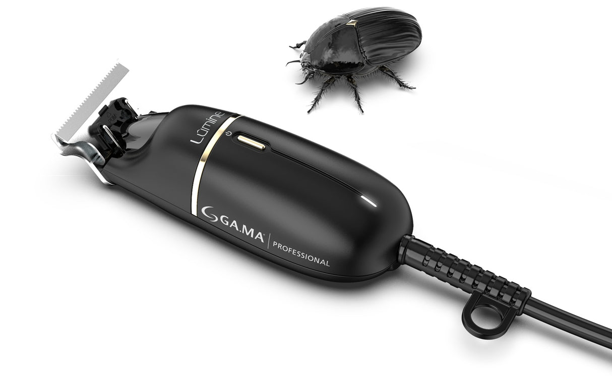 GA.MA Beetle Lumine Trimmer Profesional  – Mașină de Contur cu Lamă Pro Sinterizată, 5800 rpm, Cord/Cordless, Autonomie 90 min și Design Compact