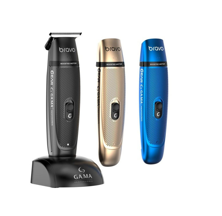 GA.MA Bravo Gear Booster Mașină de Contur Profesional – Motor 9000 rpm, Lamă DLC T-Blade, USB, 60 min Autonomie, Carcase Interschimbabileșanjabile