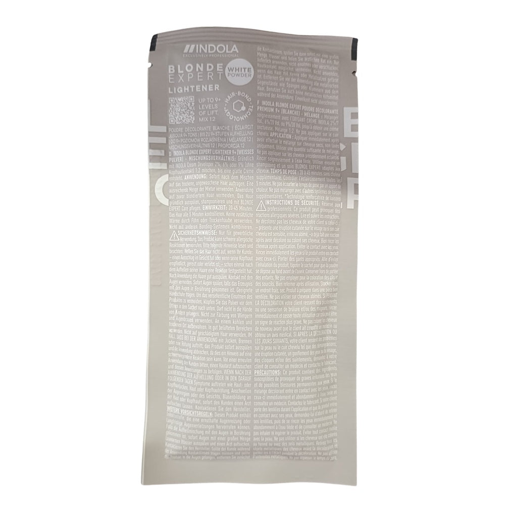 Indola Blonde Expert Pudră Decolorantă White Powder 9+ Tonuri – 30g | Putere Maximă de Decolorare cu Protecție Avansată