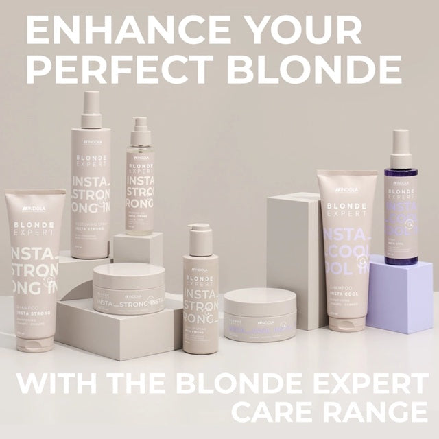 Indola Blonde Expert InstaCool Shampoo– Șampon Profesional pentru Neutralizarea Tonurilor Galbene, cu Pigmenți Mov și Tehnologie Hair-Bond