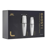 JRL Fresh Fade White Ghost Combo – SET de Mașină de Tuns 2020C și Trimmer 2020T Onyx, cu Tehnologie Cool Blade, Smart-Clip și Design Alb Premium