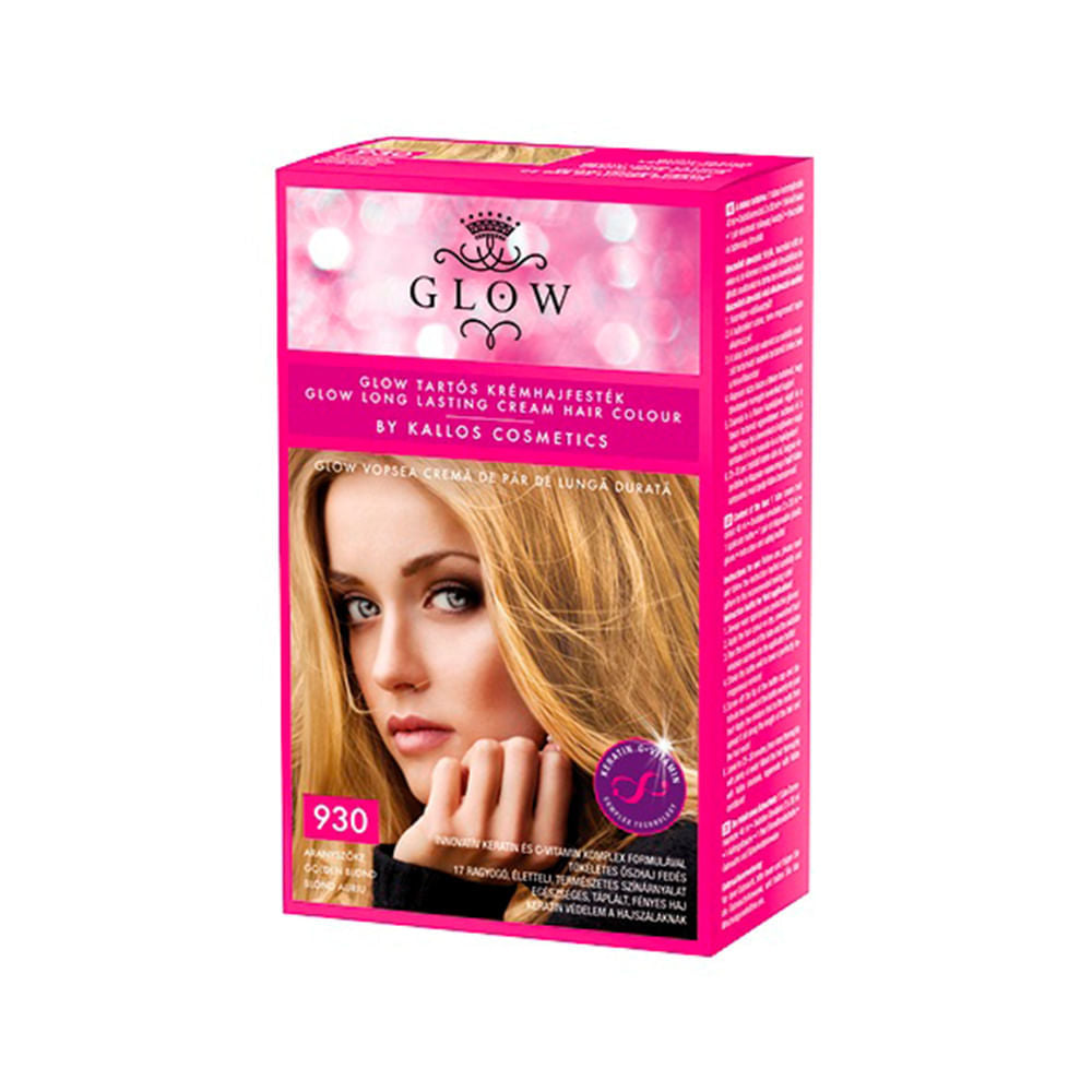 Kallos Glow – Vopsea de Păr Profesională cu Vitamina C și Cheratină, Culoare Intensă și Protecție Avansată