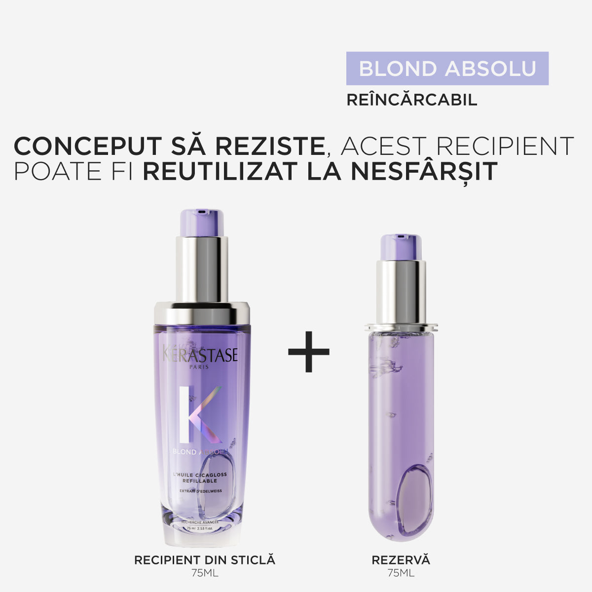 Ulei Pentru Păr Blond Reîncărcabil Kérastase Blond Absolu L'Huile Cicagloss Refillable 75 ml