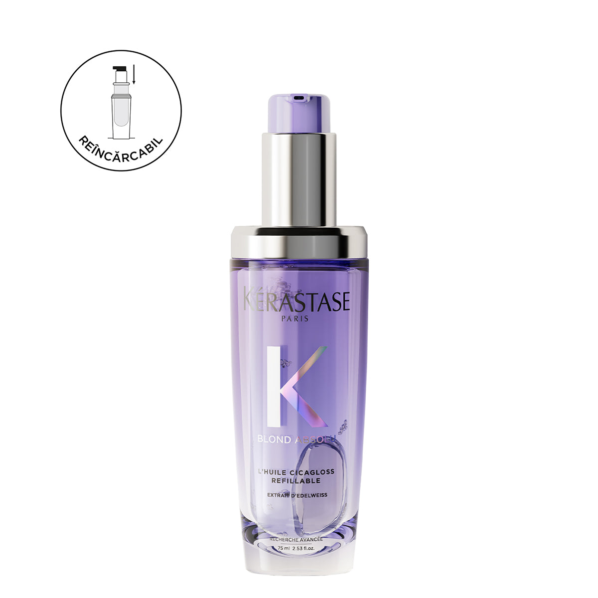 Ulei Pentru Păr Blond Reîncărcabil Kérastase Blond Absolu L'Huile Cicagloss Refillable 75 ml
