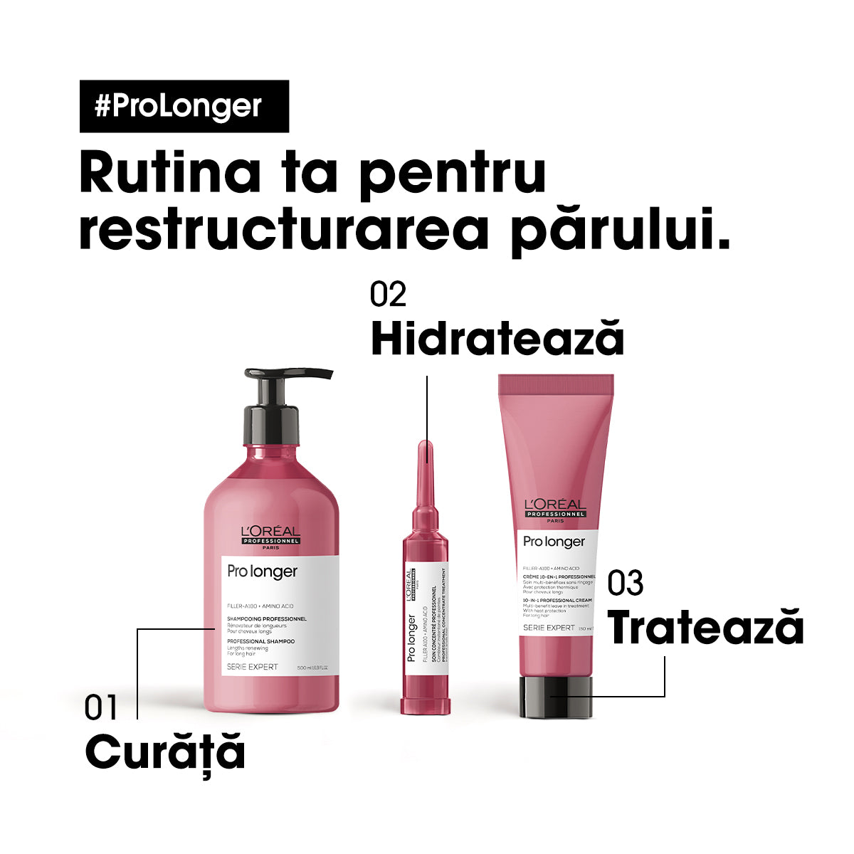 Șampon  Pentru A Fortifica Și Repara Lungimile Părului  L’Oreal Professionnel Serie Expert Pro Longer 500ml