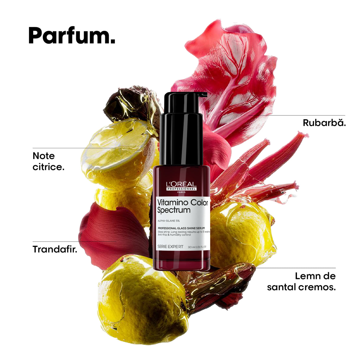Serum L’Oréal Professionnel Vitamino Color Spectrum Glass Shine – Strălucire Oglindă, Protecție UV & Termică 230°C, Anti-Frizz, 10 Spălări, 5% Alpha-Silane, Vegan & Fără Sulfați