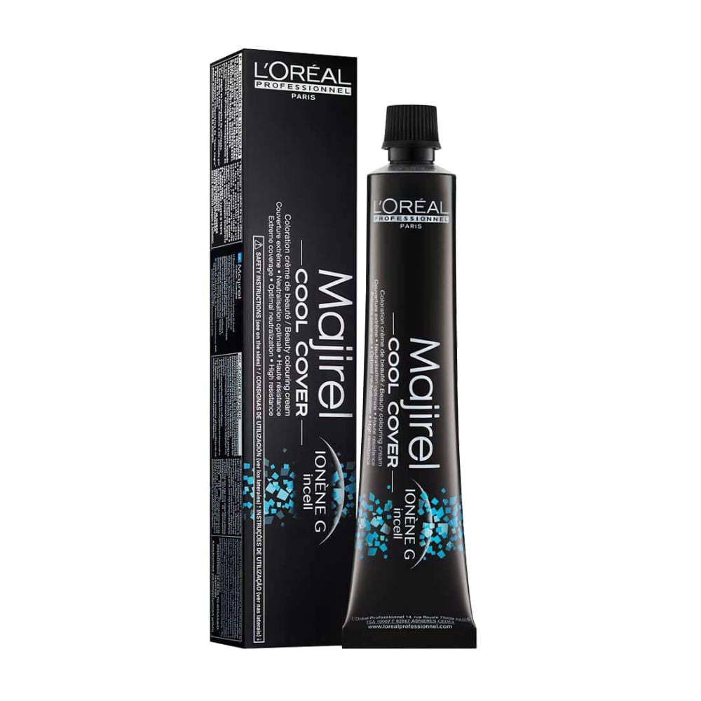 L’Oréal Professionnel Majirel Cool Cover 50ml – Vopsea Profesională Permanentă cu Reflexii Reci și Acoperire Totală a Firelor Albe
