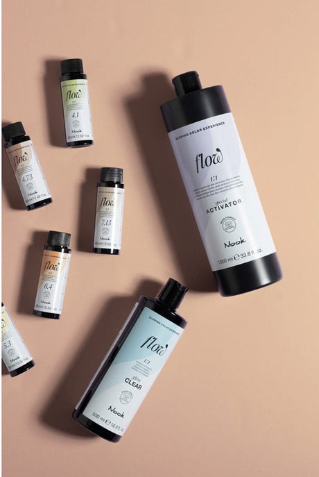 Nook Flow Activator 1000ml – Oxidant Activator Vegan Special pentru Colorarea Demi-Permanentă pe Bază de Ulei