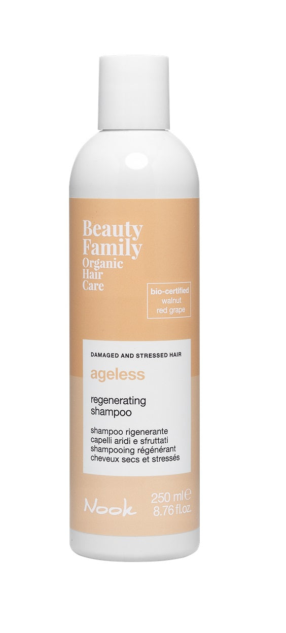 Șampon Organic Pentru Regenerarea Părului Uscat Și Deteriorat Nook Beauty Family Ageless Regenerating Shampoo