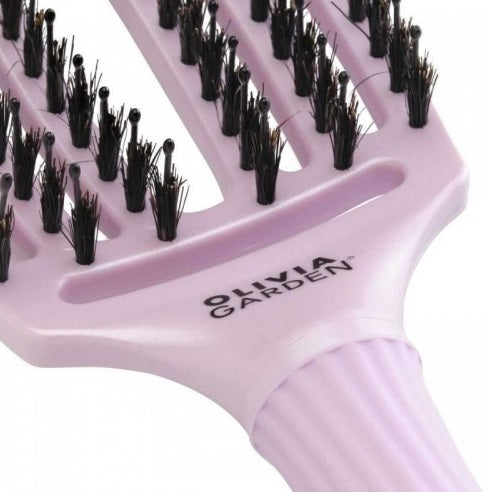 Perie De Păr Profesională Pentru Descâlcire Cu Peri De Mistreț Și Nailon Fingerbrush Iconic Boar&Nylon