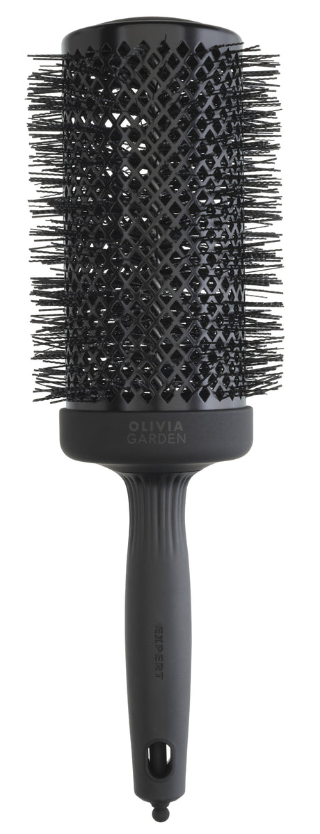 Olivia Garden Expert Blowout Black Label 65 – Perie Profesională Extra-Long cu Peri Wavy pentru Volum Maxim, Strălucire și Uscare Rapidă