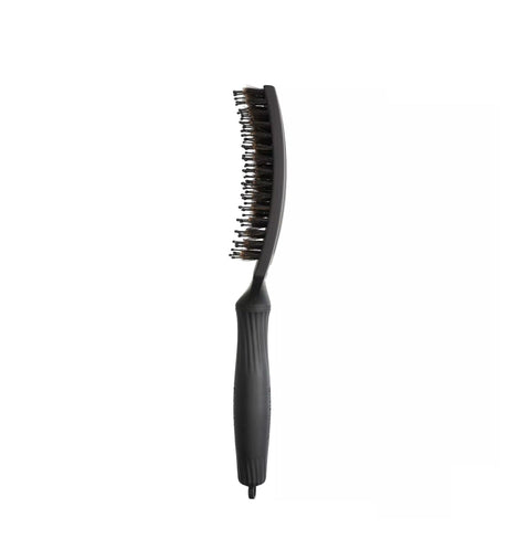 Olivia Garden FingerBrush Combo Medium Full Black – Perie Profesională Antistatică cu Peri Naturali de Mistreț și Nylon