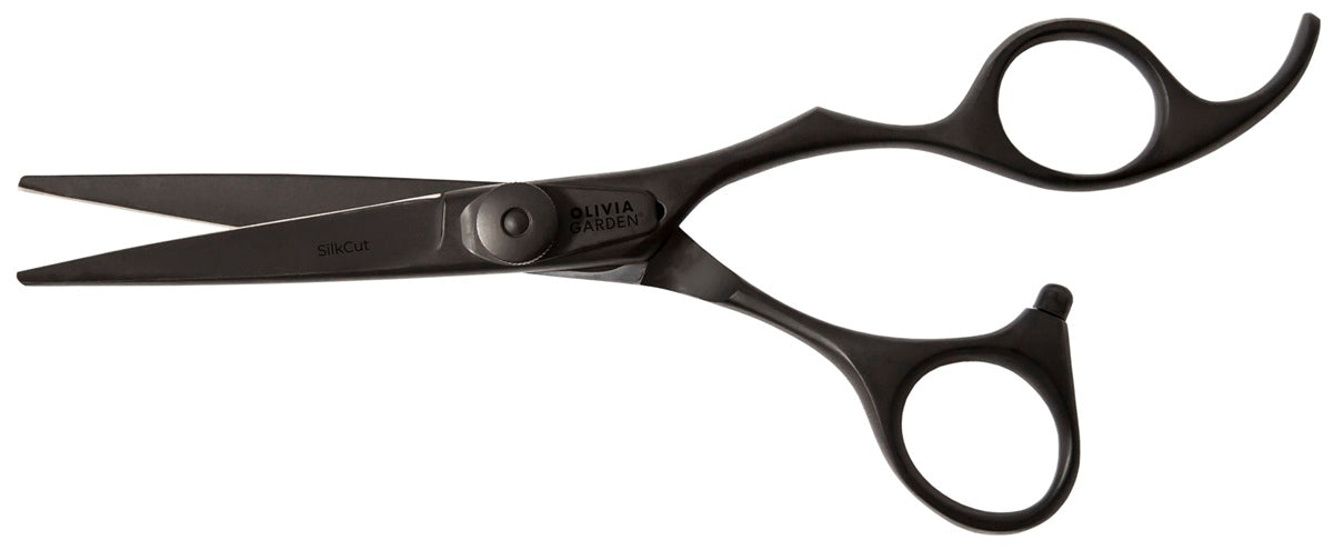 Olivia Garden Silkcut 5.75" Matt Black Edition – Foarfecă Profesională de Tuns cu Design Ergonomic și Tăiere Ultra-precisă