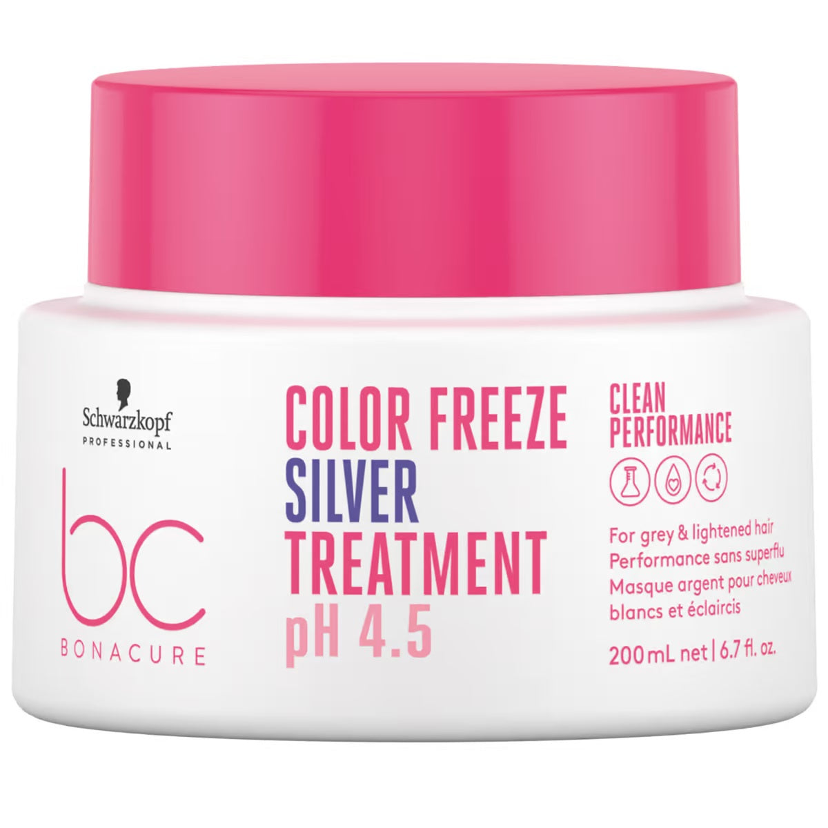 Tratament Argintiu Pentru Neutralizare Tonurilor Calde Schwarzkopf Professional Bonacure Clean Performance Color Freeze Silver Treatment