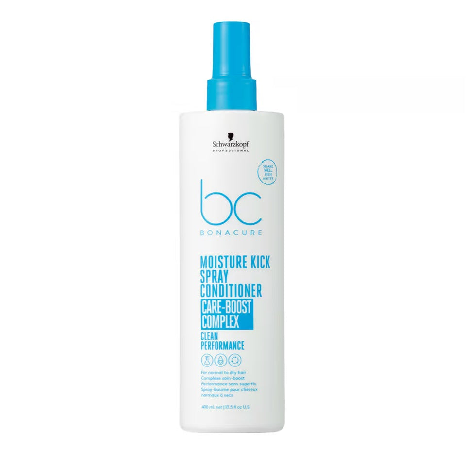 Schwarzkopf Professional BC Bonacure Moisture Kick Spray Conditioner – Balsam Leave-in Profesional pentru Păr Uscat, Deshidratat sau Cret, cu Hidratare Instantă și Descurcare Imediată