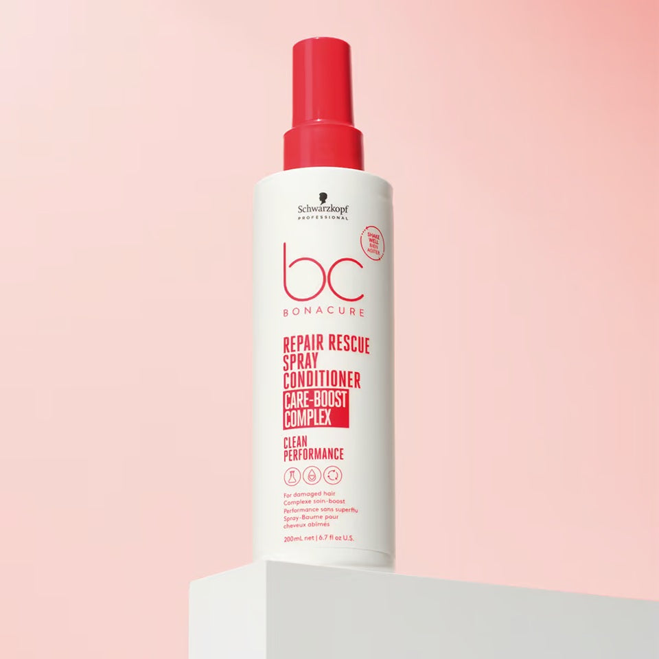 Schwarzkopf Professional BC Bonacure Repair Rescue Spray Conditioner 200ml – Balsam Leave-In Bifazic Profesional pentru Regenerare Instantă, Hidratare Intensivă și Păr Ușor de Coafat
