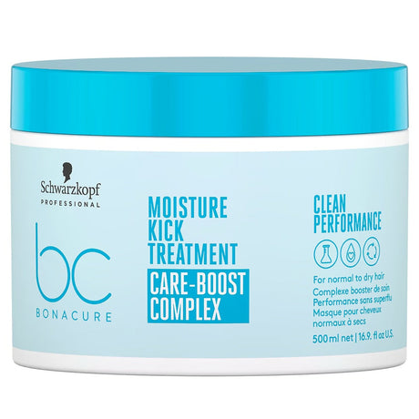 Schwarzkopf Professional BC Bonacure Moisture Kick Treatment – Masca Profesională Intens Hidratantă cu Glicerină, pentru Păr Uscat, Creț sau Fragil
