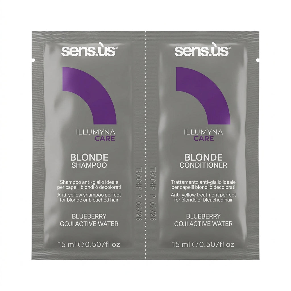 Sensus Illumyna Care Blonde Set șampon și balsam 15 ml
