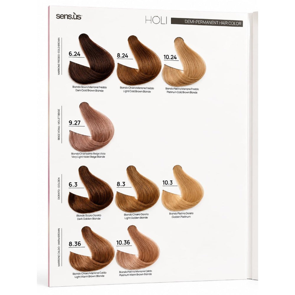 Sensus Holi Catalog Nou  culori vopsea lichida demi permanenta
