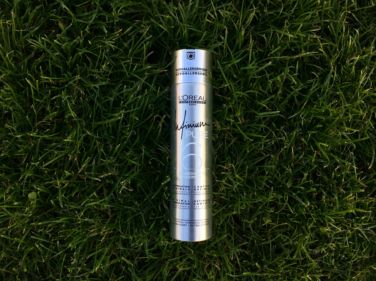 Fixativ Profesional L’Oréal Professionnel Infinium Pure Extra Strong 300ml– Fixare Extra-Puternică Ultra-Uscată Fără