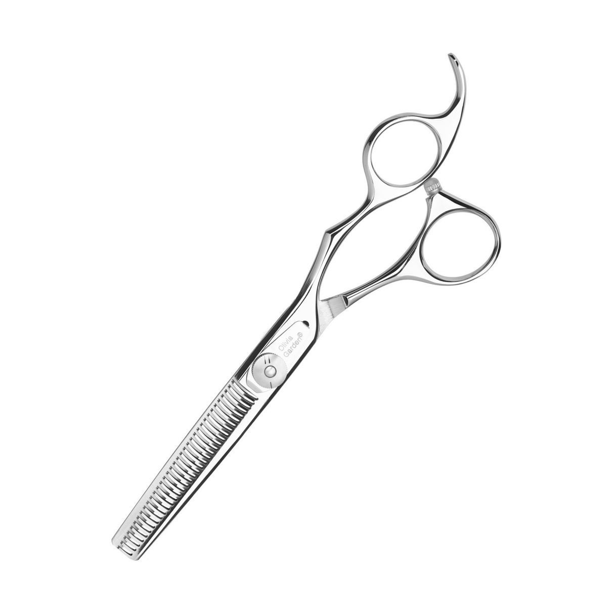 Foarfecă de filat profesională Olivia Garden SilkCut 6.35” din oțel japonez pentru subțiere și texturare