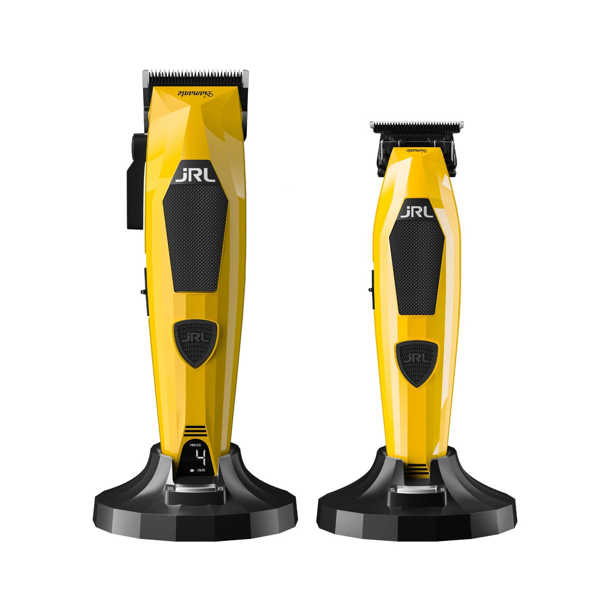JRL  Diamante – Set Profesional Mașină de Tuns 2025C + Trimmer 2025T, Galben