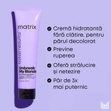 Leave-in Revitalizant Matrix Total Results Unbreak My Blonde – Fortificare și Hidratare pentru Păr Blond 150ml - Păr