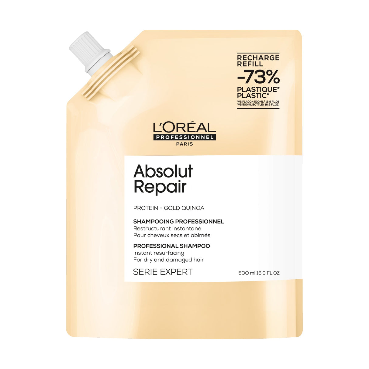 Șampon Profesional L’Oréal Professionnel Absolut Repair Lipidium – Reparare Intensă și Strălucire pentru Păr Deteriorat