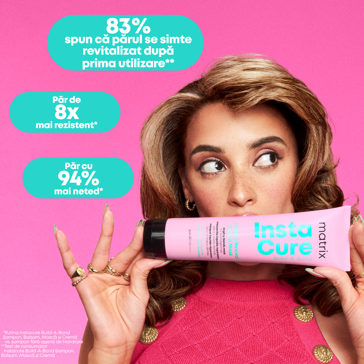 Matrix Instacure Build-A-Bond Instant Revival – Masca Lichidă Reparatoare pentru Păr Deteriorat 250ml - Păr