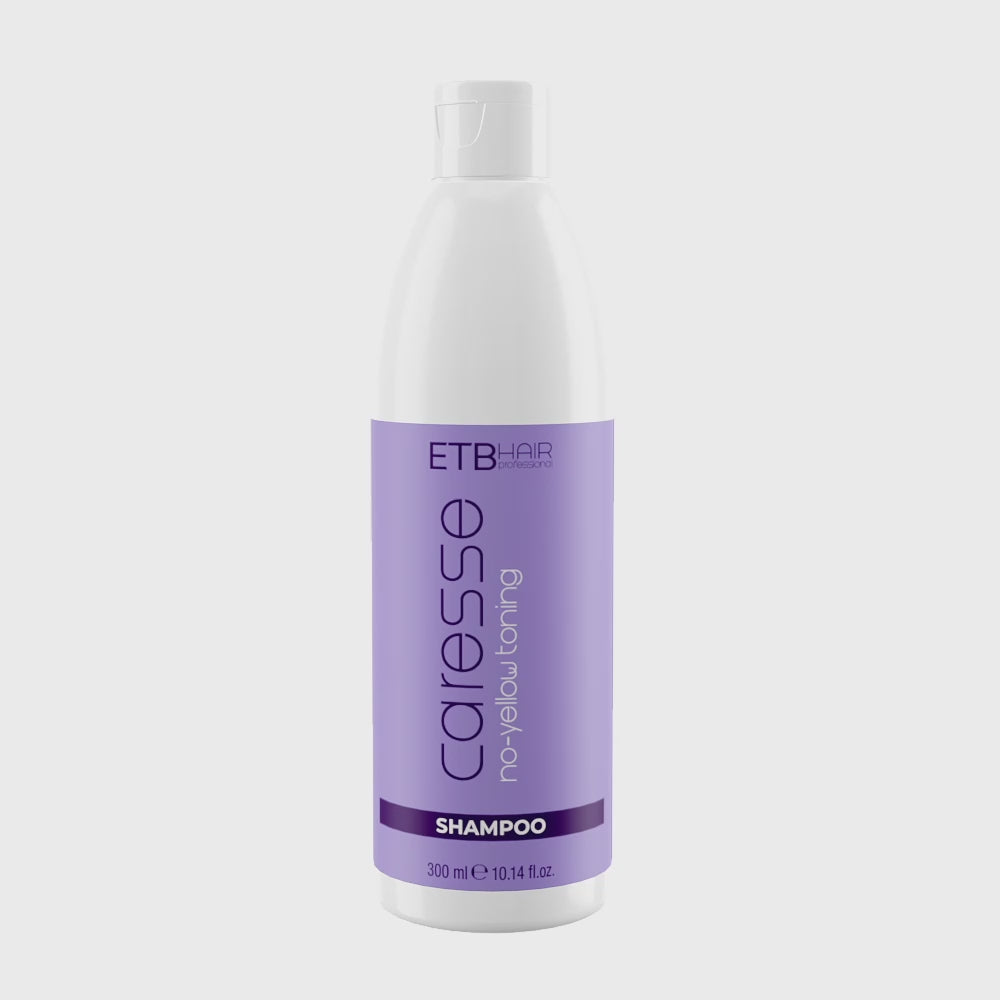 Șampon Neutralizator ETB Caresse No-Yellow – pentru un Blond Rece, Strălucitor și Fără Tonuri Galbene