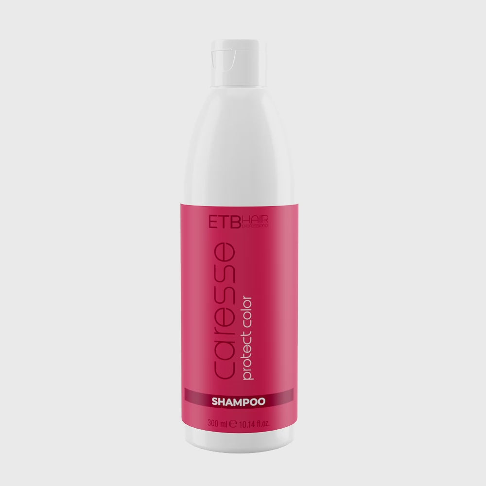 Șampon Profesional ETB Caresse Protect Color – Protecție Intensă pentru Culoarea Părului Vopsit, cu Colagen Vegetal, Biotină și Ulei de Tsubaki