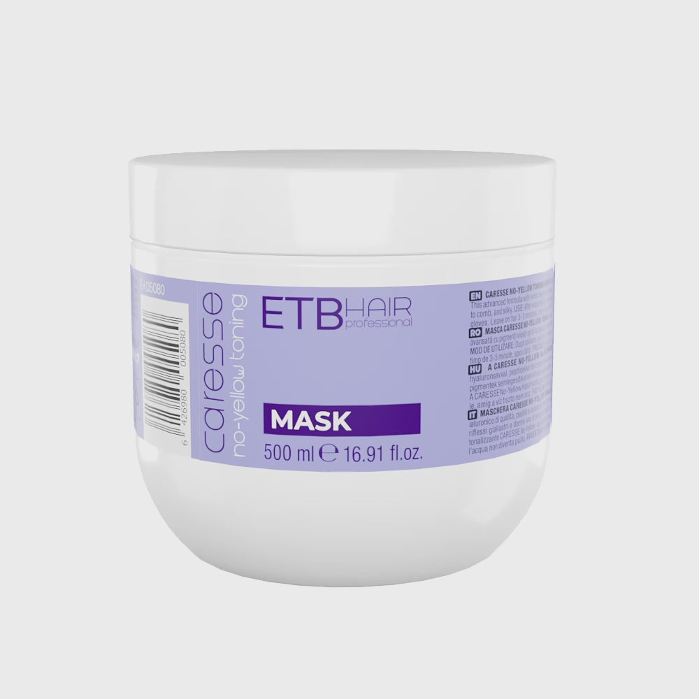 Mască Profesională ETB Caresse No-Yellow Toning – Hidratare Intensă & Tonuri Reci