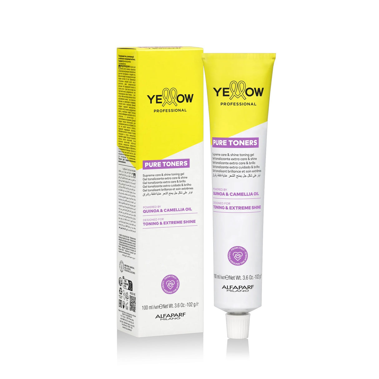 Yellow Professional Pure Toners – Vopsea-Toner Nutritiv fără Amoniac 100ml