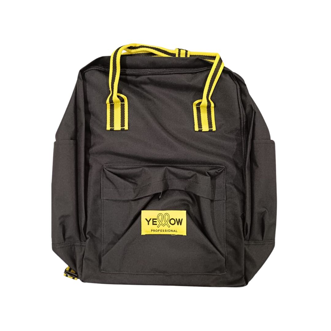 Rucsac Profesional Yellow – Stil, Funcționalitate și Spațiu Generos pentru Stiliști în Mișcare