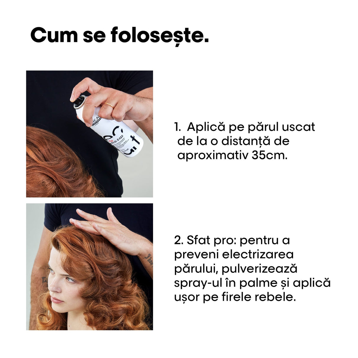 Spray Profesional de Fixare L’Oréal Professionnel Tecni.Art Fix Anti-Frizz 250ml– Protecție 24h împotriva Frizz-ului și