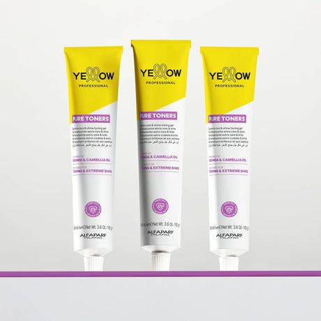 Yellow Professional Pure Toners Gel Tonifiant Demi-Permanent pentru Păr Blond sau Decolorat 100ml