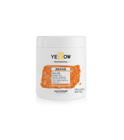 Yellow Repair Mask 1000ml – Mască Profesională de Reconstrucție pentru Păr Deteriorat cu Hidratare Profundă și